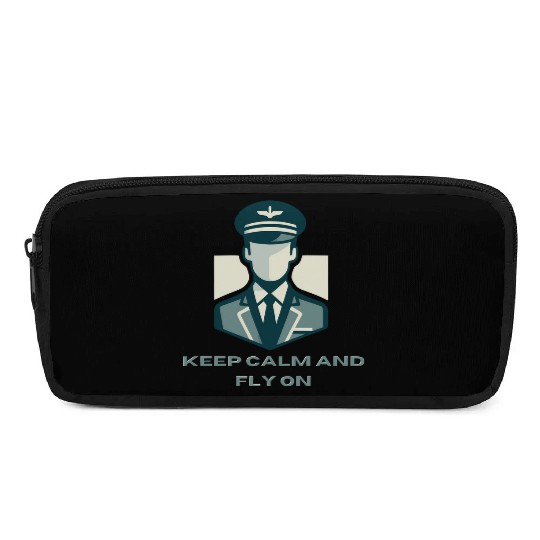Keep Calm And Fly On - Pencil Cases for Pilots