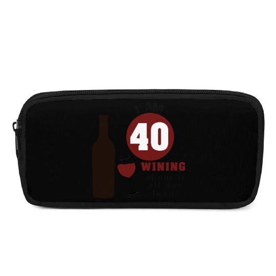 40th Birthday Wine Funny Pencil Cases