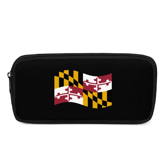 Waving Maryland Flag Pencil Cases