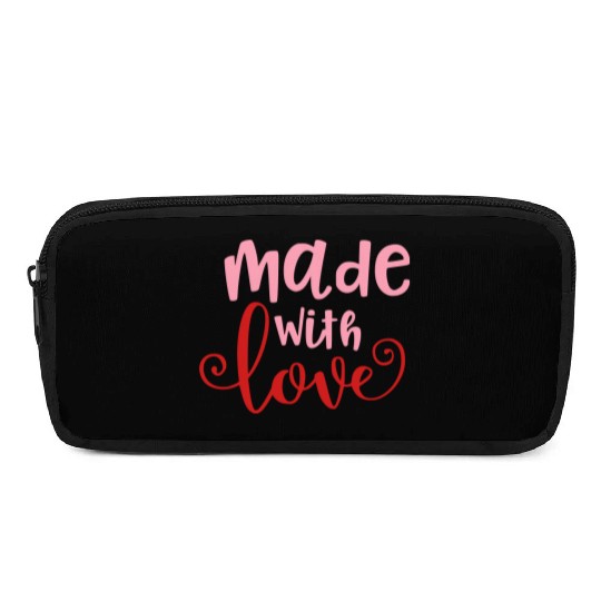 Made With Love Baby Infant Valentine Pencil Cases
