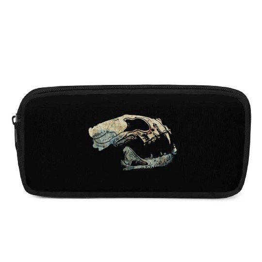 cat skull Pencil Cases