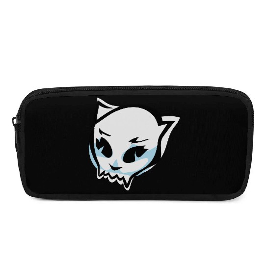 cat skull Pencil Cases