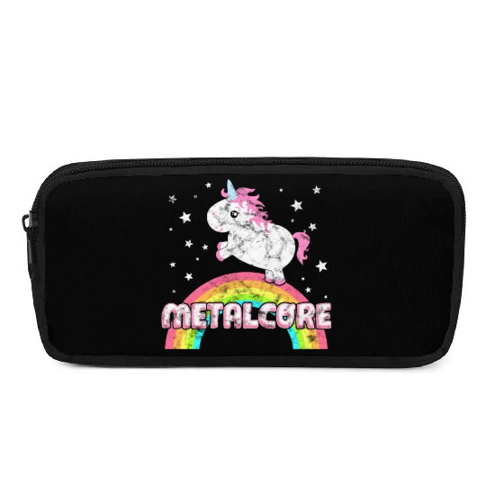 Cute Ironic Metalcore Music Festival Unicorn Pencil Cases