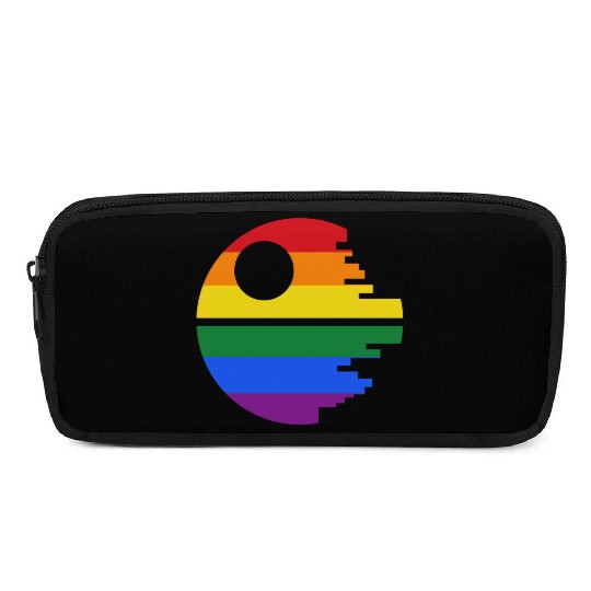Rainbow Death Star Pencil Cases