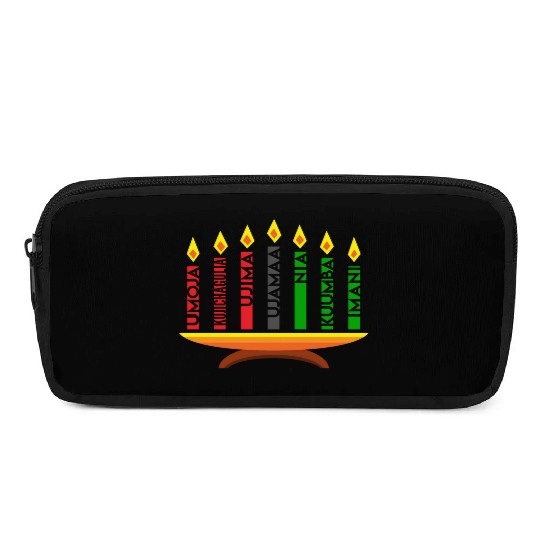 Kwanzaa Holiday Candles Pencil Cases
