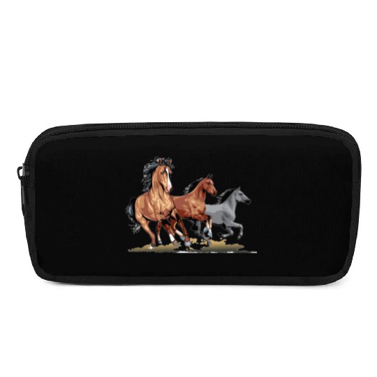 Running Horses - Gift For Horse Lovers Pencil Cases