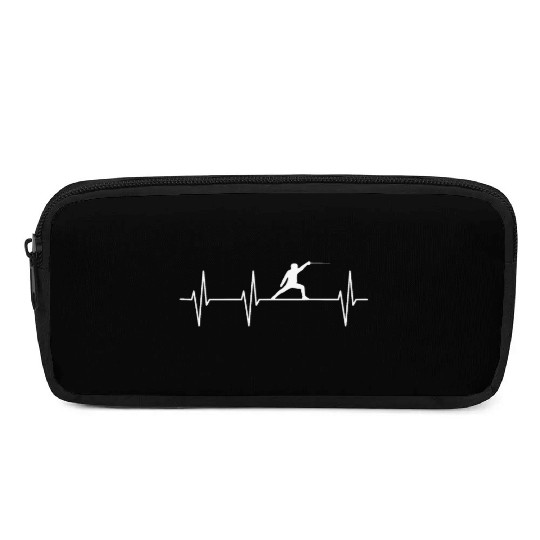 Fencing Heartbeat Pencil Cases