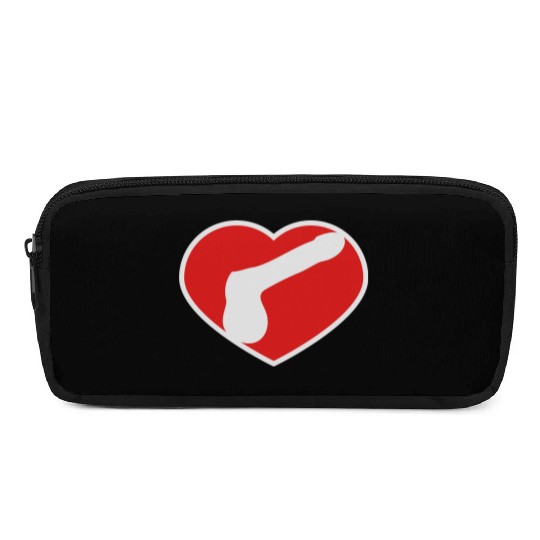 logo i love heart gay gay cock lover penis big man Pencil Cases