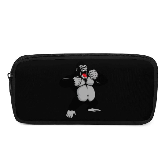 Gorilla Standing, Gorilla Face, Monkey, Ape, Pencil Cases