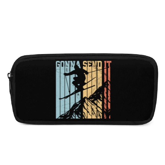 Gonna Send It - Ski Vintage Gift Pencil Cases