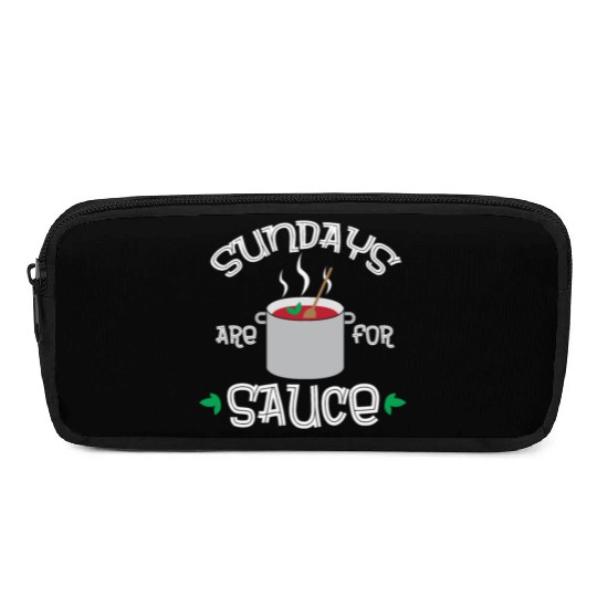Funny Italian Pride Sunday Sauce Italian Food Pencil Cases