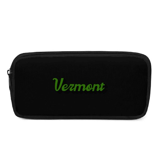 Green Vermont Pencil Cases