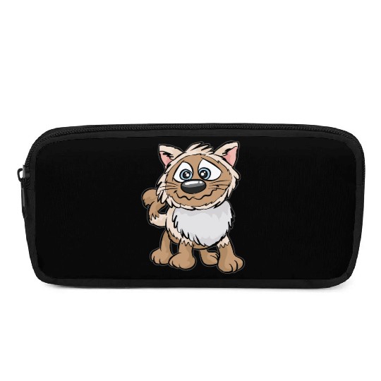 WEIRD CAT Crazy Mad funny Cartoon Comic Gift Pencil Cases