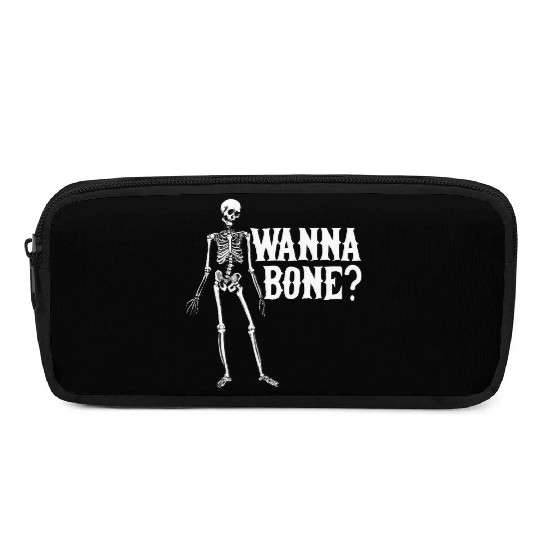 Sexy Funny Quotes Wanna Bone? Halloween Gift Pencil Cases