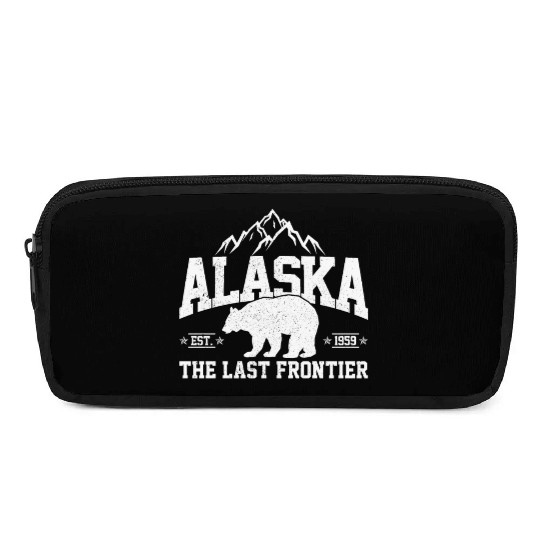 Alaska - The Last Frontier Grizzly Bear Souvenir Pencil Cases
