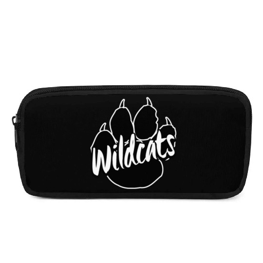 Wildcats Paw Print Back To School Spirit Mascot Pencil Cases