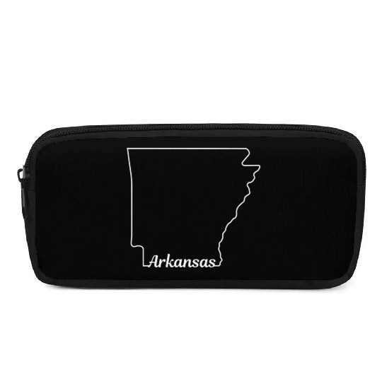 Arkansas State Pride USA Map Pencil Cases