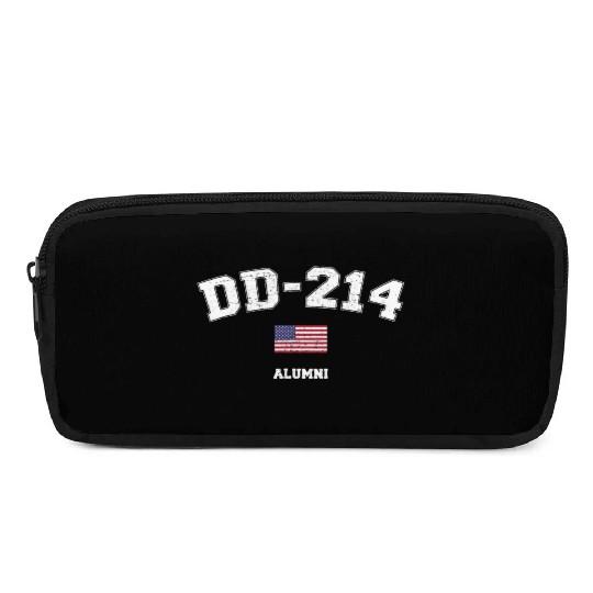 Dd 214 Us Armed Forces Alumni Usa Flag Vintage Pencil Cases
