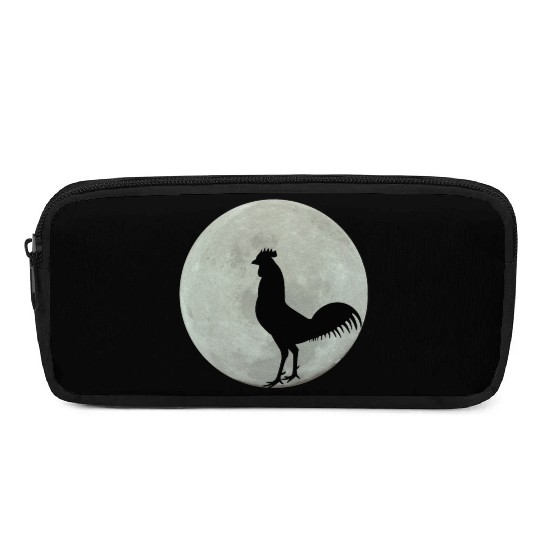 Chicken Full Moon Pencil Cases