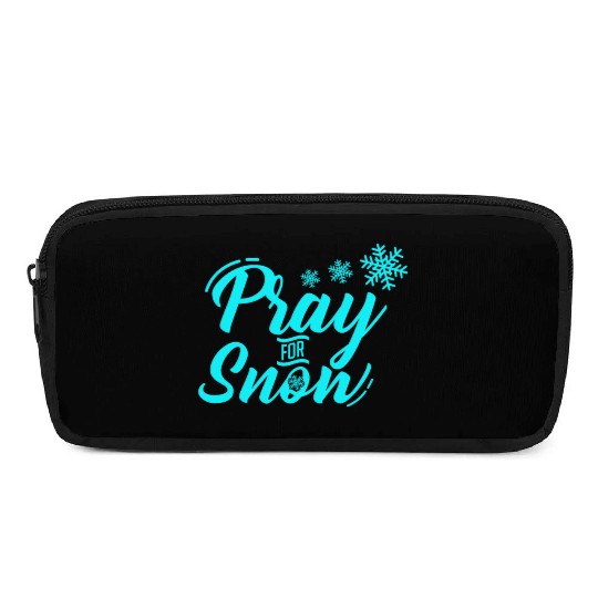 Pray for Snow Snow White Christmas Praying Pencil Cases