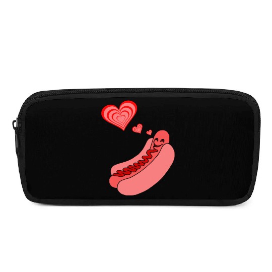 Hot Dog Love Pencil Cases