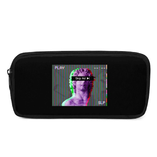 Aesthetic Vaporwave Statue Skip Ad Online Pencil Cases