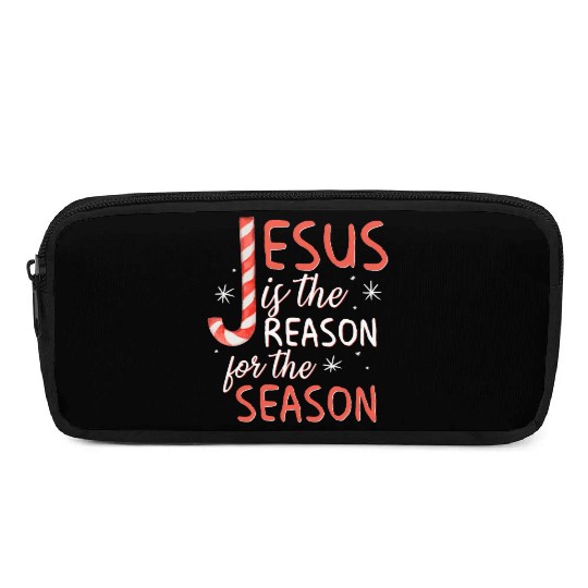 Jesus Is The Reason For The Season Candy Cane Chr Pencil Cases