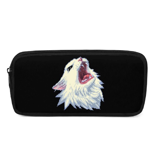 8 bit Screamin Thurston the Cat meme 2 Pencil Cases