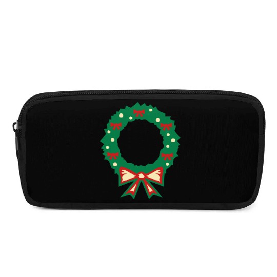 christmas wreath Pencil Cases