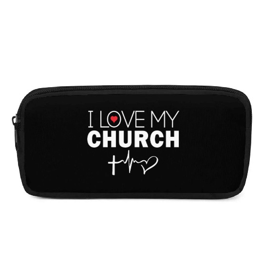 I Love My Church Pencil Cases