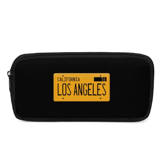 Los Angeles California 1956 yellow license plate Pencil Cases