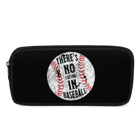 There's No Crying In Baseball I Love Sport Softba Pencil Cases