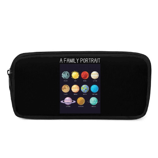 Outer Space Nerd Solar System Planets Sun Moon Pencil Cases