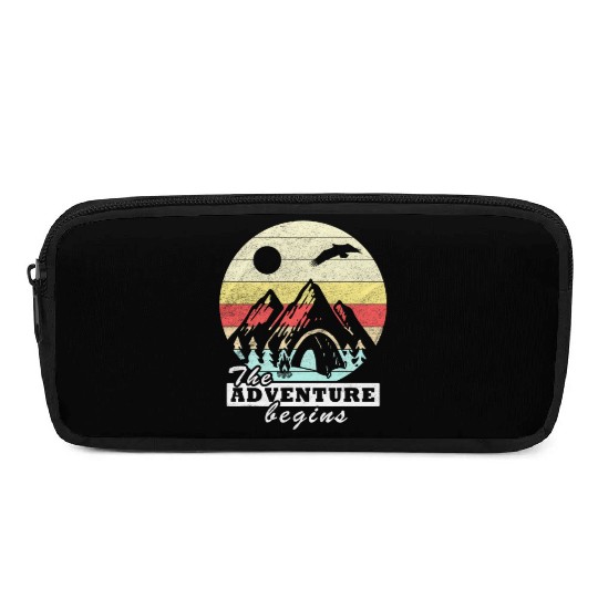 adventure camping tents retro vintage gift Pencil Cases