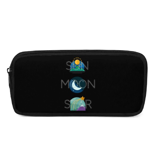 sun moon and star Pencil Cases