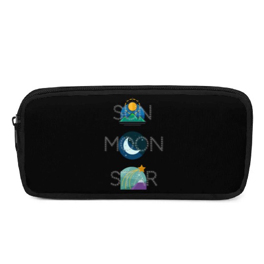 sun moon and star Pencil Cases