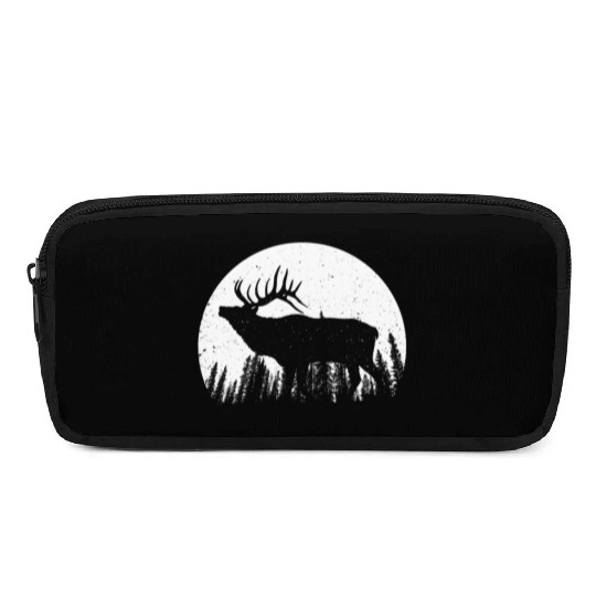 Elk Antlers Forest Moon Pencil Cases