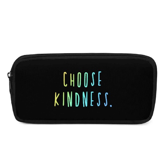 Choose Kindness Cool Colors Ombre Pencil Cases