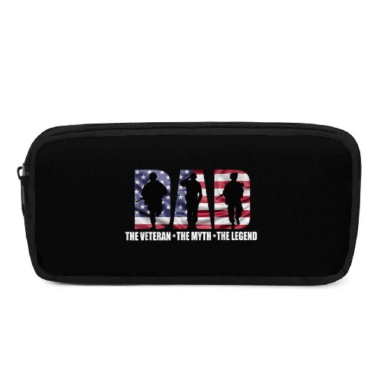 Dad The Veteran The Myth The Legend - Father's Day Pencil Cases