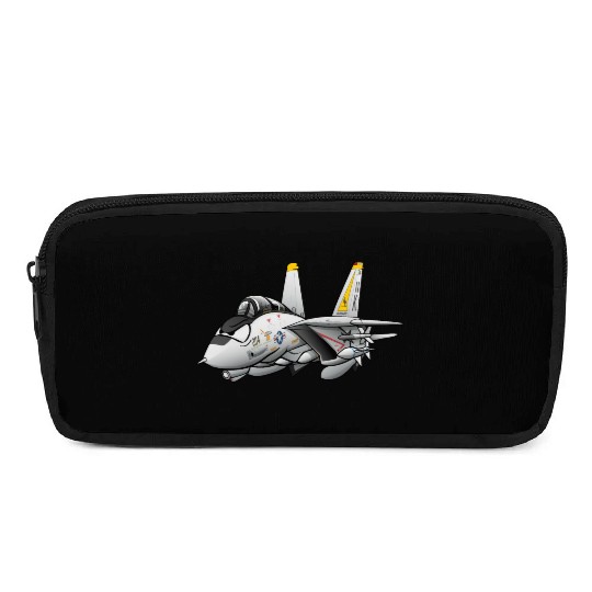 F-14 Tomcat Military Fighter Jet Aircraft Cartoon Pencil Cases