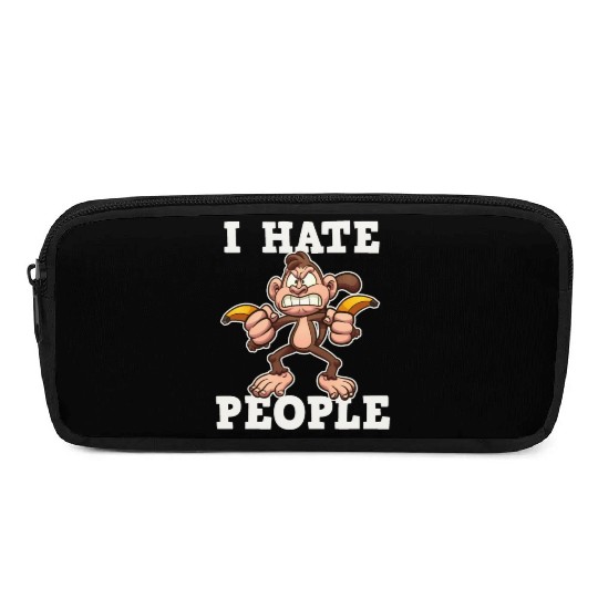 I Hate People Monkey Pencil Cases