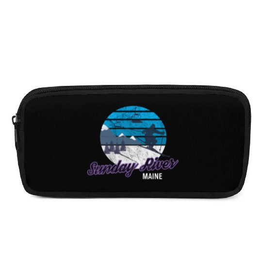 Sunday River Newry Maine New England Ski Snowboard Pencil Cases