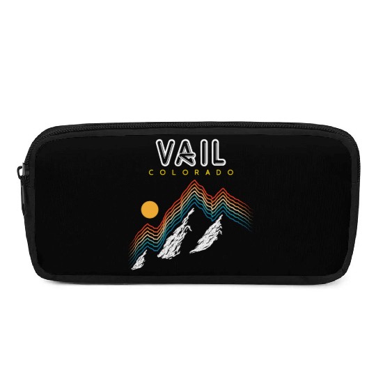 Vail Colorado Usa Ski Resort 1980S Retro Pencil Cases