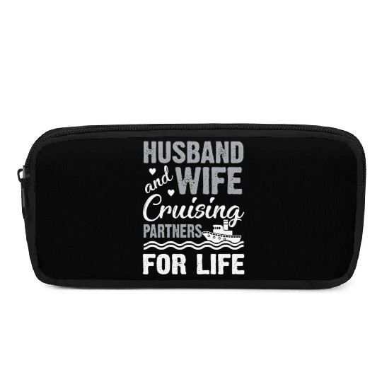 Cruising Partner Couple Cruise Ship Husband Wife Pencil Cases