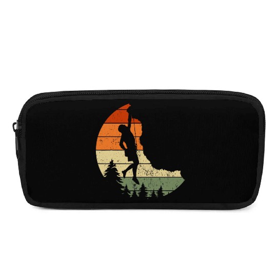 Retro Rock Climbing Vintage Climber Pencil Cases