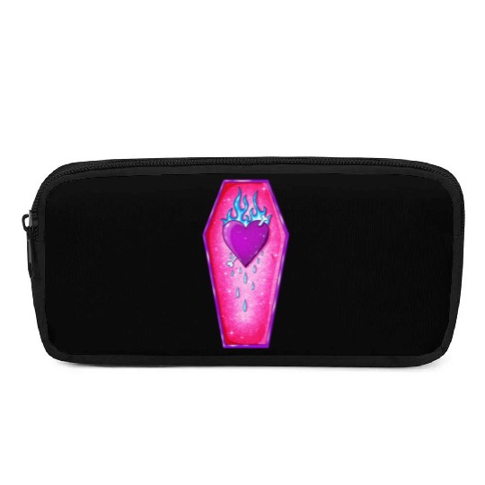 Pastel Goth Love Coffin Heart Pencil Cases