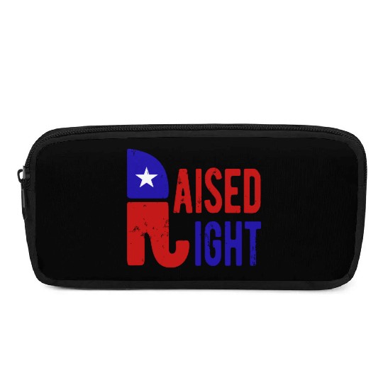 Raised Right Proud Republican Elephant Logo Usa Pencil Cases