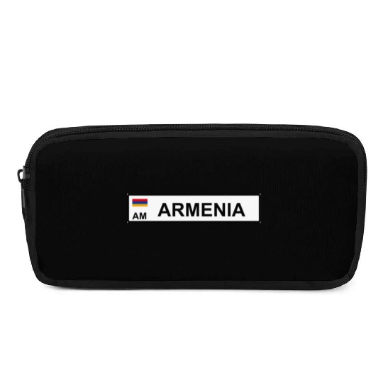 Realistic Armenia License Plate Sticker Pencil Cases