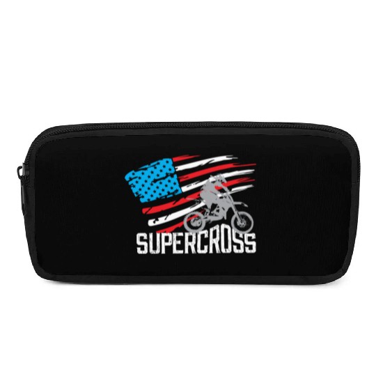 Supercross Motocross Racing Biker Pencil Cases