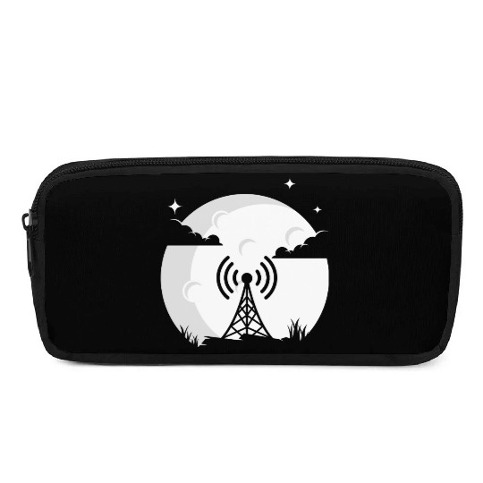 Radio Moon HAM Radio Gift Radio Operator Pencil Cases